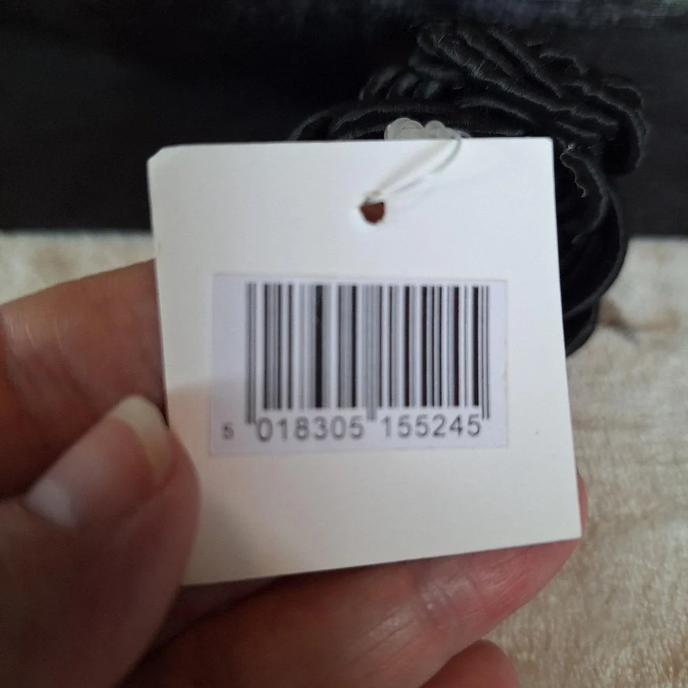 Vintage Walton & Co. Set of 4 Black Twisted Knot Rope Napkin Rings Tableware